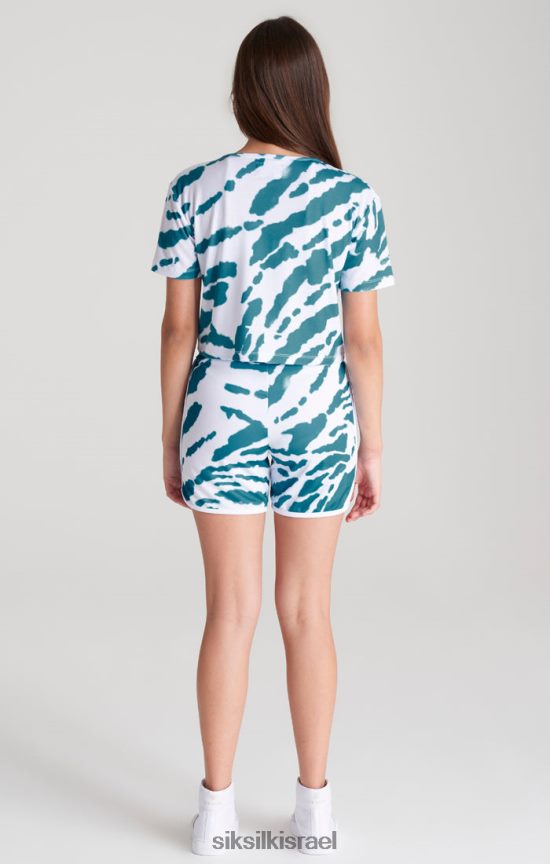 SikSilk לבוש 008V2F358 צבע עניבה לבנה קצר בנות