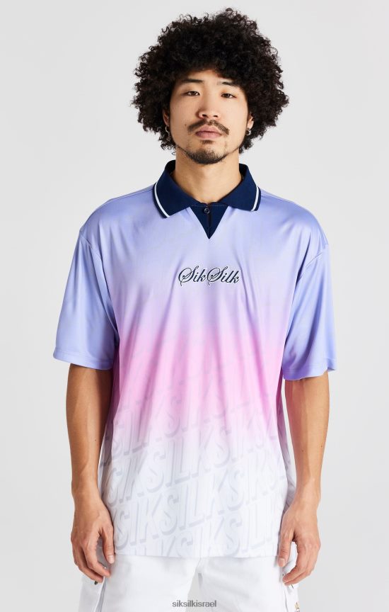 SikSilk לבוש 008V2F382 חולצת כדורגל של הצי גברים
