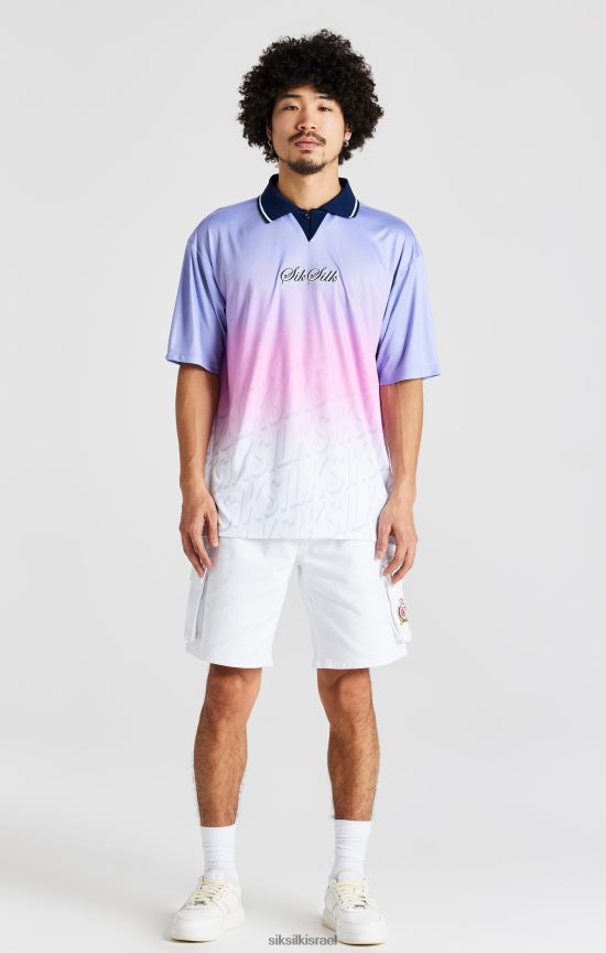 SikSilk לבוש 008V2F382 חולצת כדורגל של הצי גברים