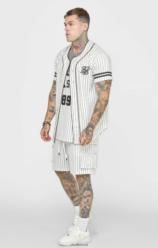 SikSilk לבוש 008V2F391 חולצת בייסבול בז' גברים