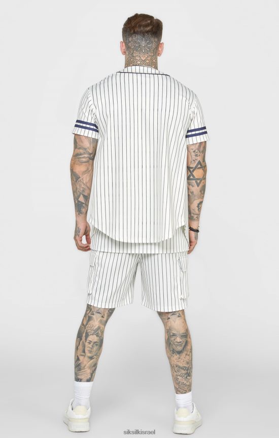 SikSilk לבוש 008V2F391 חולצת בייסבול בז' גברים