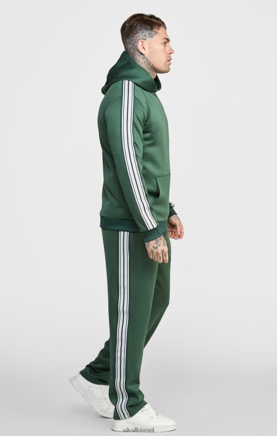 SikSilk לבוש 008V2F434 קפוצ'ון ירוק חכם גברים