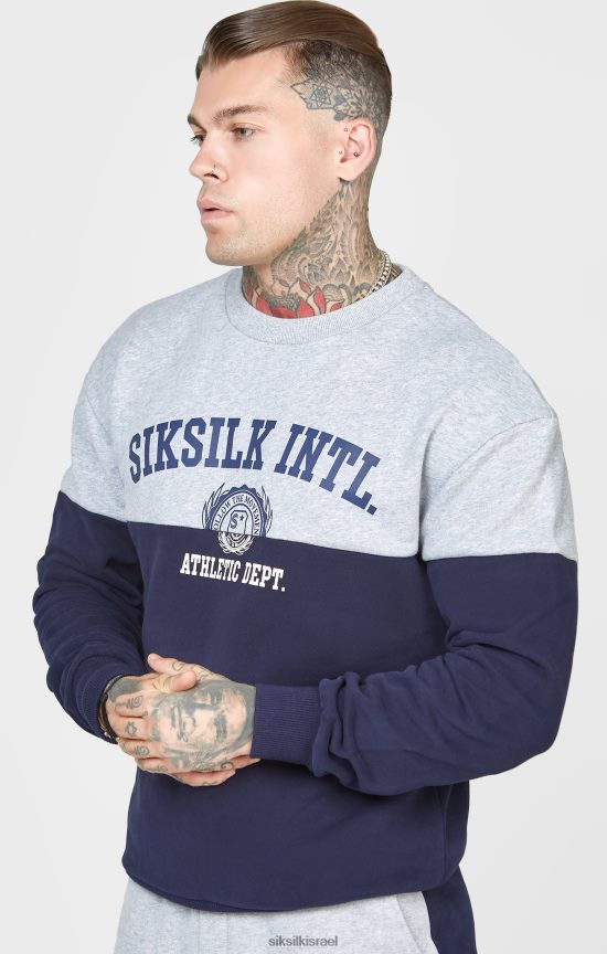 SikSilk לבוש 008V2F437 חיל הים לחתוך ולתפור זיעה אוברסייז גברים