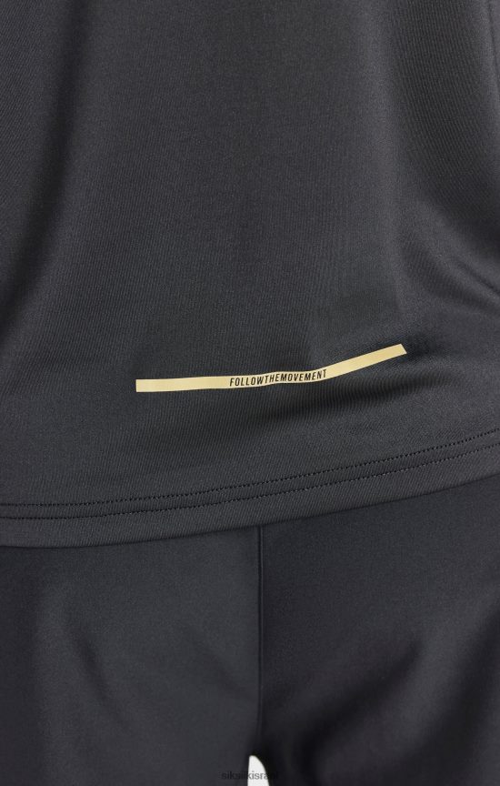 SikSilk לבוש 008V2F449 רוכסן ספורט שחור גברים