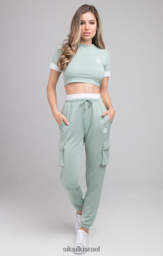 SikSilk לבוש 008V2F46 חולצת טריקו ירוקה נשים