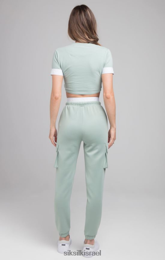 SikSilk לבוש 008V2F46 חולצת טריקו ירוקה נשים