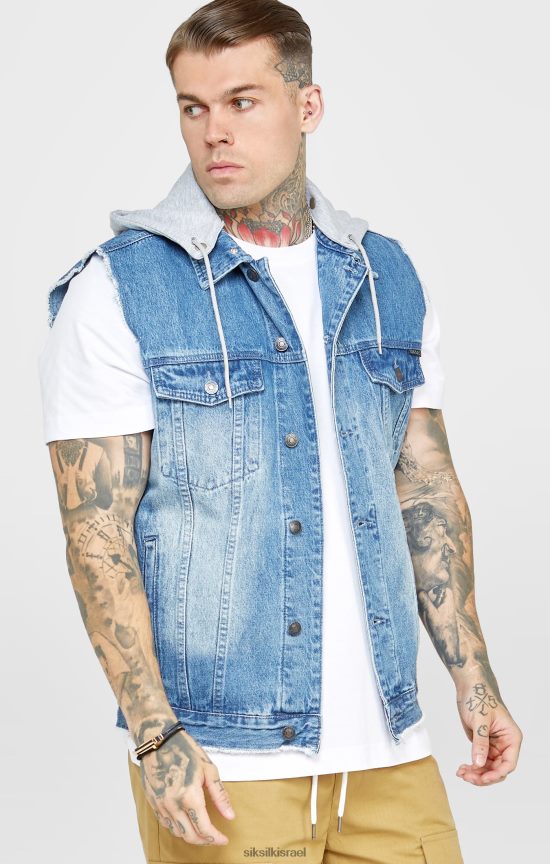 SikSilk לבוש 008V2F473 שטיפה וג'ינס גברים