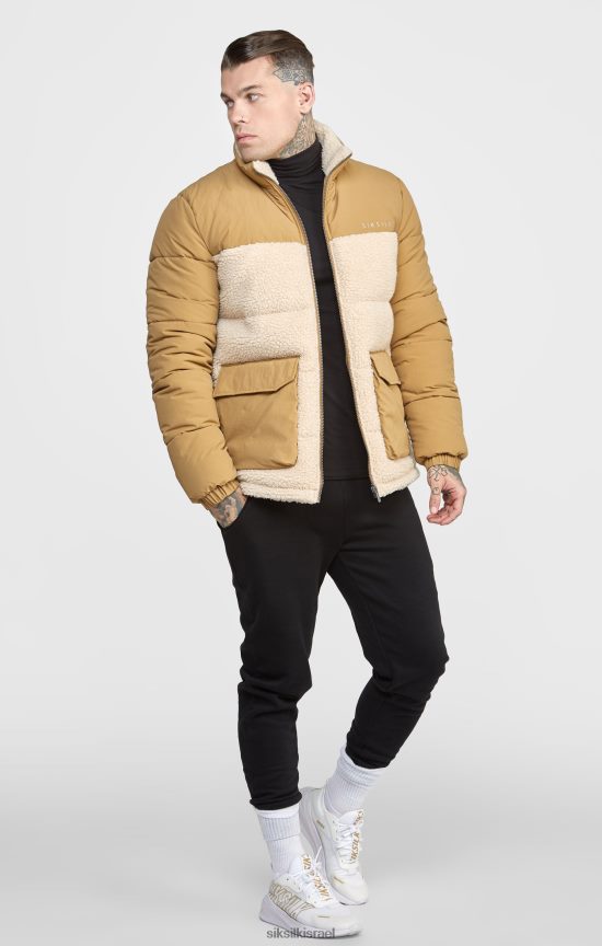 SikSilk לבוש 008V2F474 מעיל בועות אבן גברים