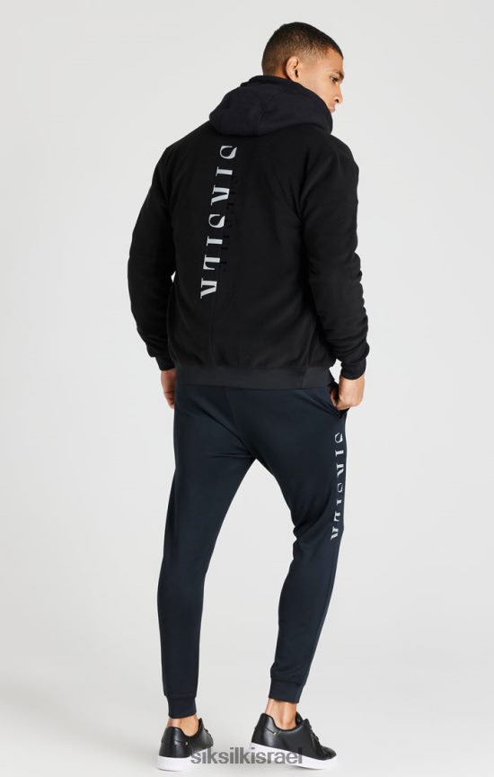 SikSilk לבוש 008V2F475 מעיל בומבר רעיוני שחור גברים