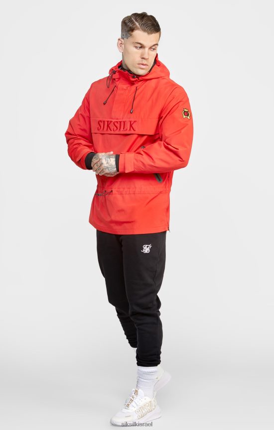 SikSilk לבוש 008V2F489 מעיל גג אדום גברים