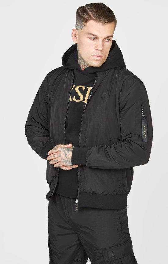 SikSilk לבוש 008V2F502 מפציץ שחור הפיך גברים