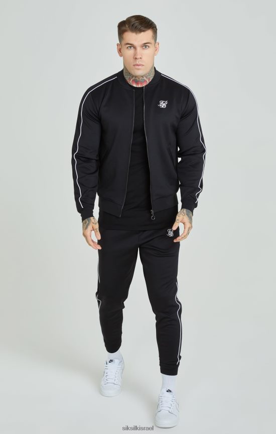 SikSilk לבוש 008V2F503 אימונית עם פאנל שחור גברים