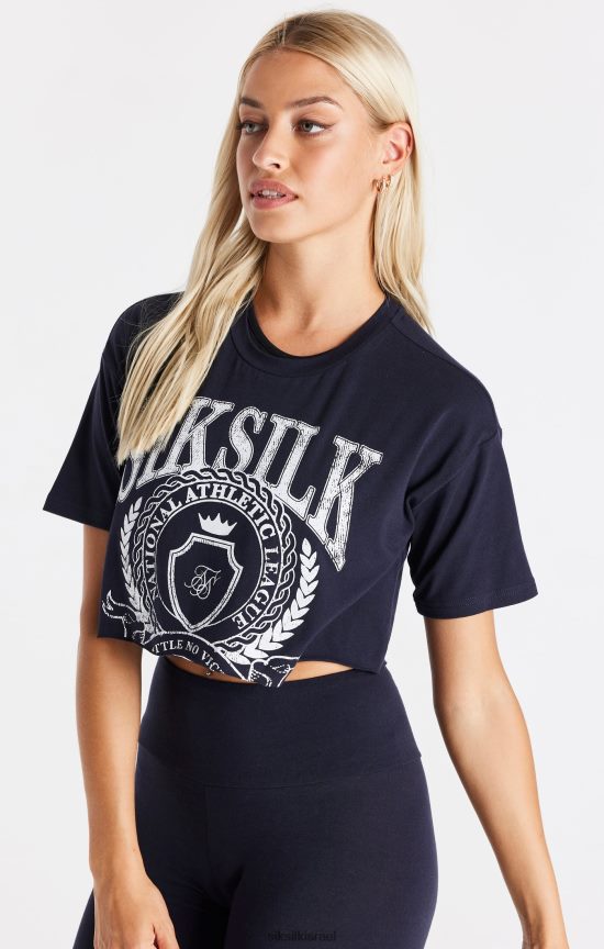 SikSilk לבוש 008V2F51 חולצת טריקו קצוצה של חיל הים נשים