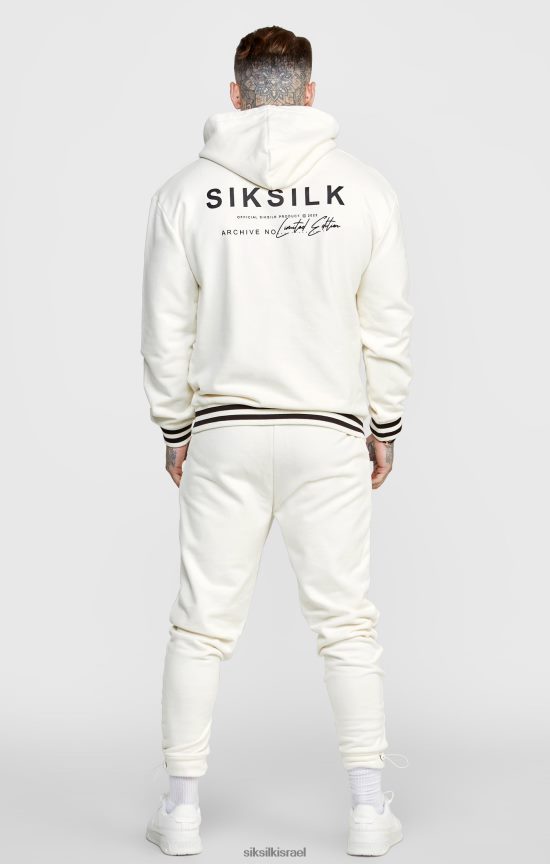 SikSilk לבוש 008V2F519 ecru jogger עם פס מותניים גברים