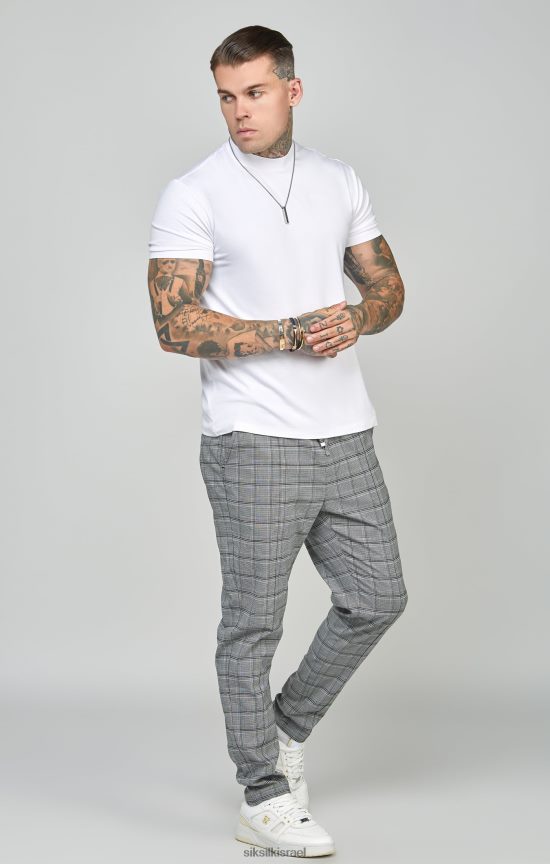 SikSilk לבוש 008V2F524 נעלי ספורט ארוגים חכמים בכושר אפור מחודד גברים