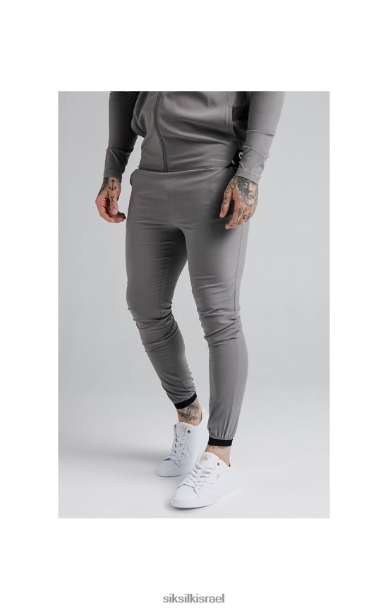 SikSilk לבוש 008V2F527 מכנסי טרנינג Agility poly ripstop - אפור גברים