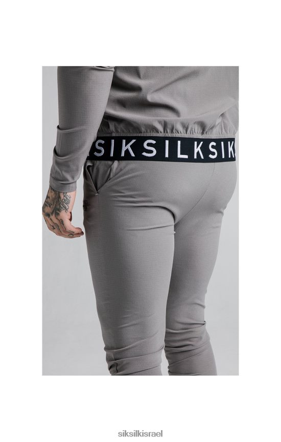 SikSilk לבוש 008V2F527 מכנסי טרנינג Agility poly ripstop - אפור גברים