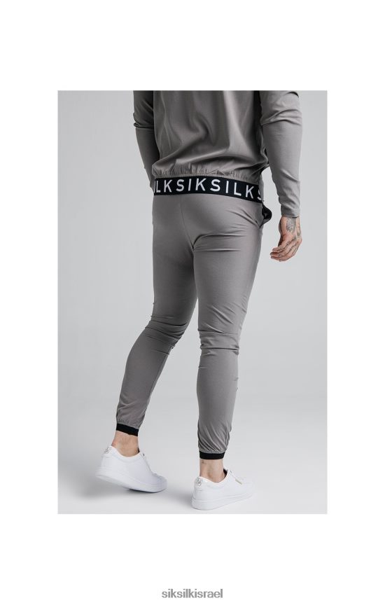 SikSilk לבוש 008V2F527 מכנסי טרנינג Agility poly ripstop - אפור גברים