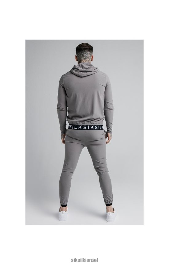 SikSilk לבוש 008V2F527 מכנסי טרנינג Agility poly ripstop - אפור גברים