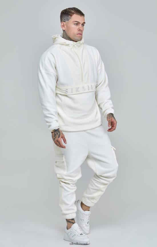 SikSilk לבוש 008V2F531 ecru polar flee רץ רגוע גברים