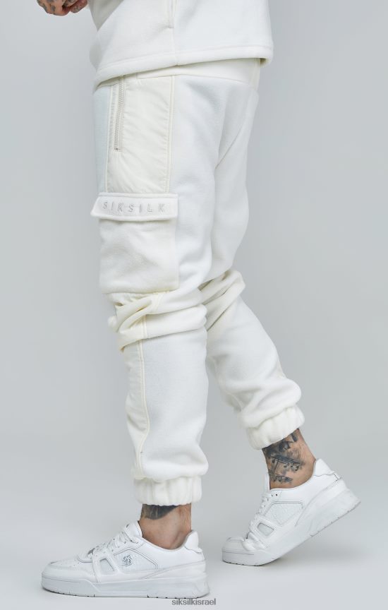 SikSilk לבוש 008V2F531 ecru polar flee רץ רגוע גברים
