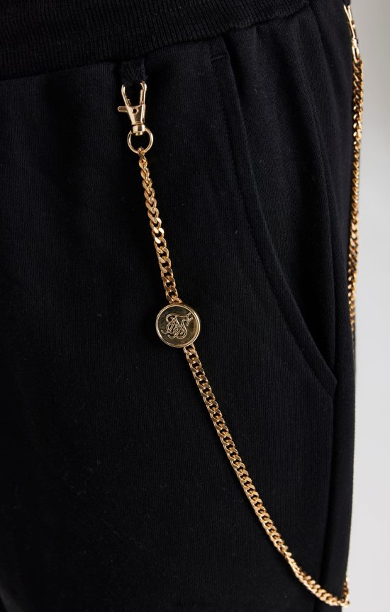 SikSilk לבוש 008V2F533 ג'וגר שרשרת שחור גברים