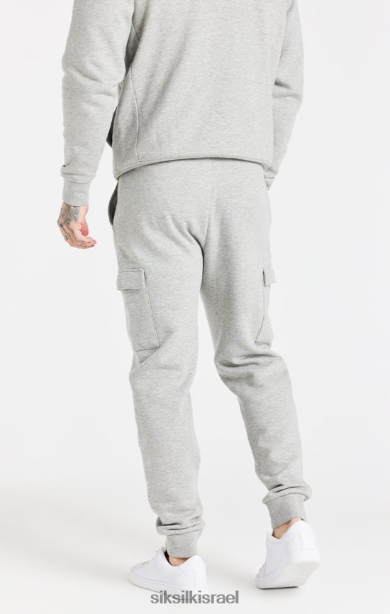 SikSilk לבוש 008V2F538 ג'וגר חיוני מטען אפור גברים