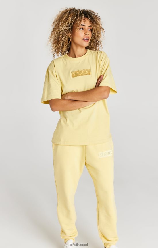 SikSilk לבוש 008V2F540 ג'וגר צהוב עם חפתים בכושר רגוע גברים