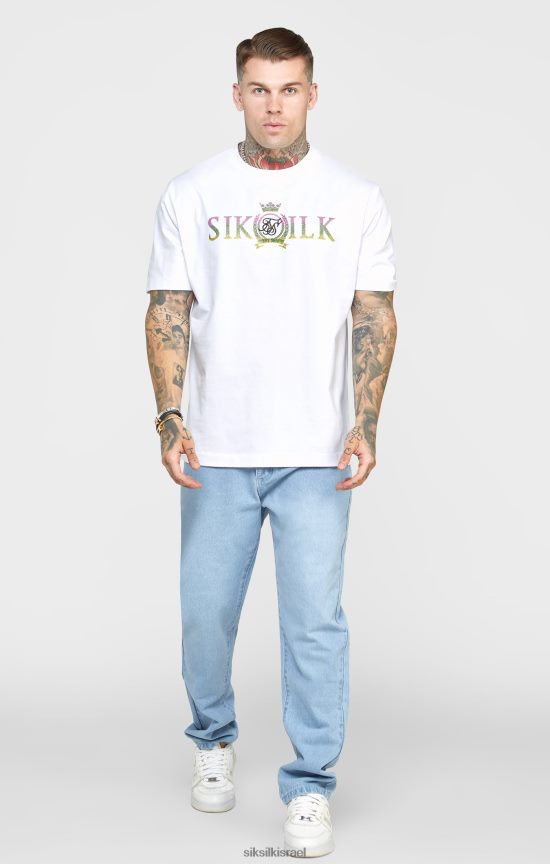 SikSilk לבוש 008V2F543 ג'ינס בגזרה ישרה בצבע כחול ורד גברים