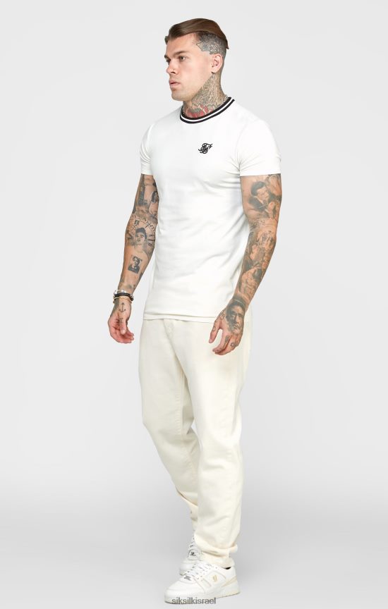 SikSilk לבוש 008V2F545 ecru ג'ינס ג'ינס בגזרה רגועה גברים