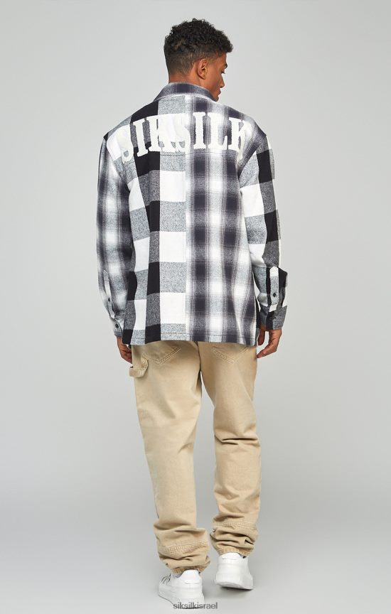 SikSilk לבוש 008V2F555 ecru ג'ינס נגר בהתאמה ישרה גברים