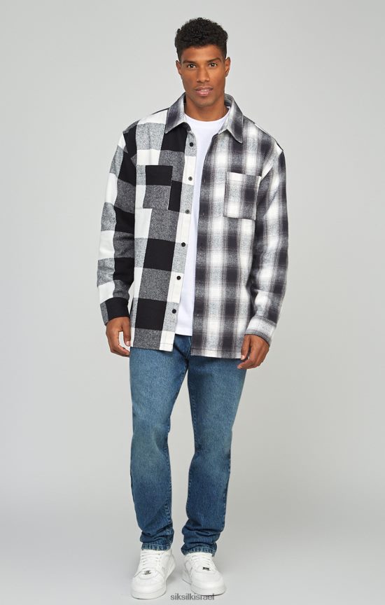 SikSilk לבוש 008V2F559 ג'ינס ג'ינס בגזרה ישרה כחול בינוני גברים