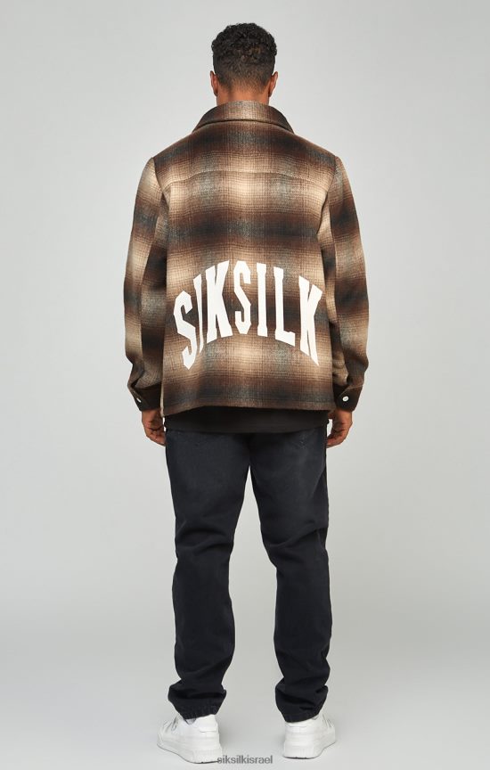 SikSilk לבוש 008V2F560 ג'ינס שחור בגזרה ישרה גברים