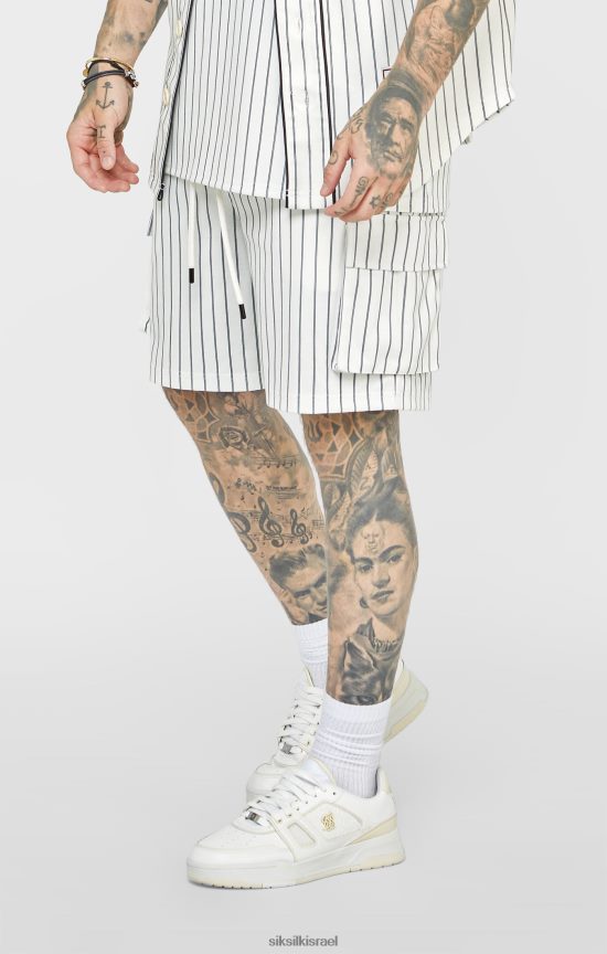 SikSilk לבוש 008V2F568 ecru יום השנה כדורסל מטען קצר גברים