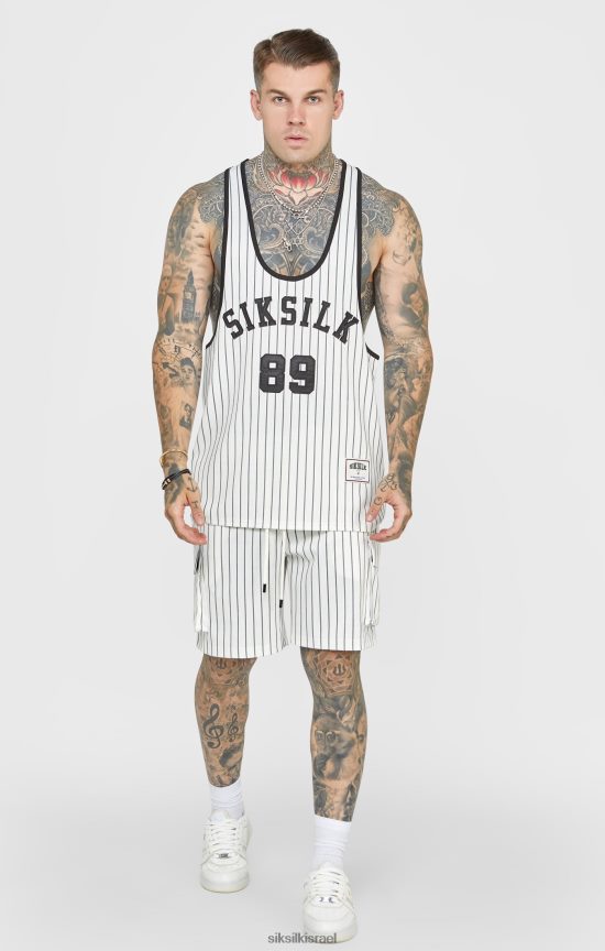 SikSilk לבוש 008V2F568 ecru יום השנה כדורסל מטען קצר גברים