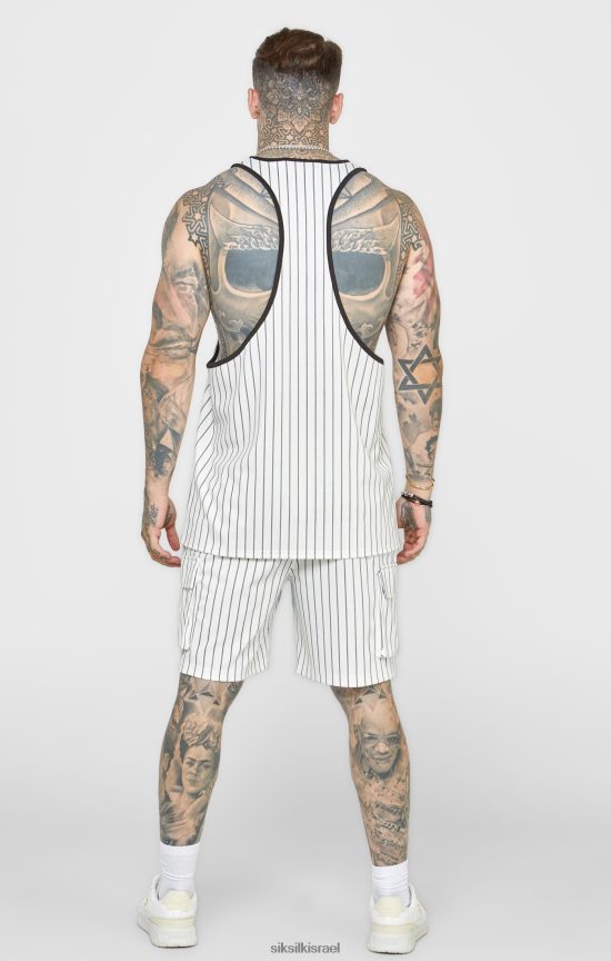 SikSilk לבוש 008V2F568 ecru יום השנה כדורסל מטען קצר גברים