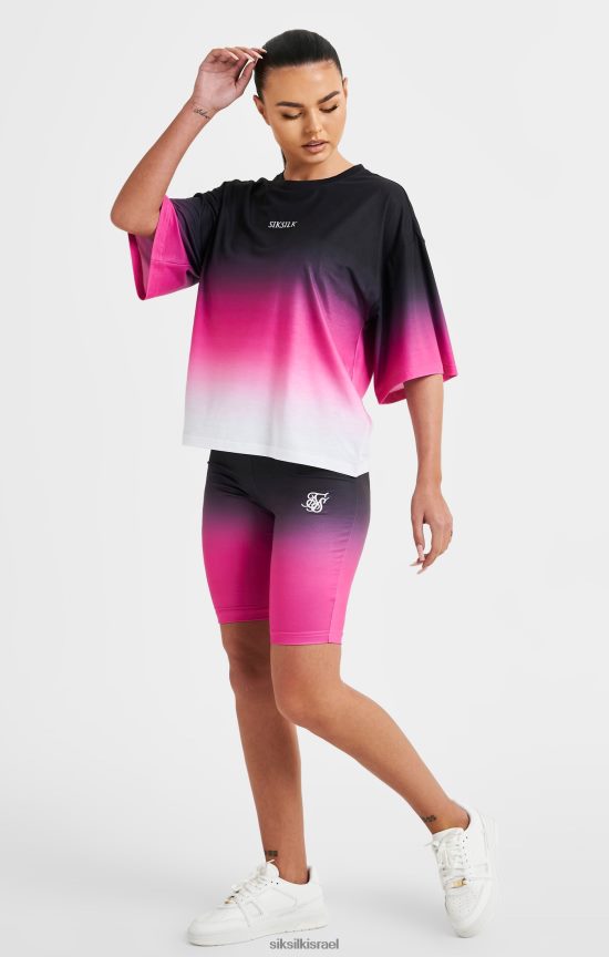 SikSilk לבוש 008V2F56 חולצת טי דהייה ורודה נשים