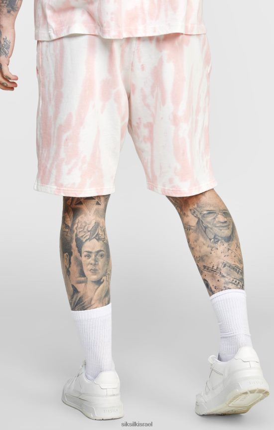 SikSilk לבוש 008V2F574 ורוד tie dye jogger קצר גברים