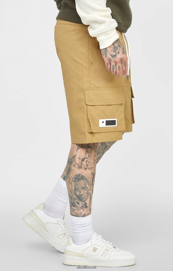SikSilk לבוש 008V2F585 tan ripstop cargo short גברים