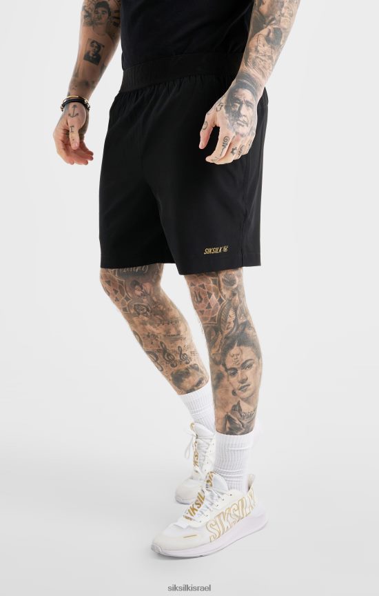 SikSilk לבוש 008V2F590 קצר ספורט שחור גברים