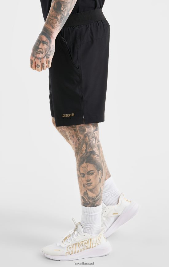 SikSilk לבוש 008V2F590 קצר ספורט שחור גברים