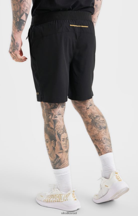 SikSilk לבוש 008V2F590 קצר ספורט שחור גברים