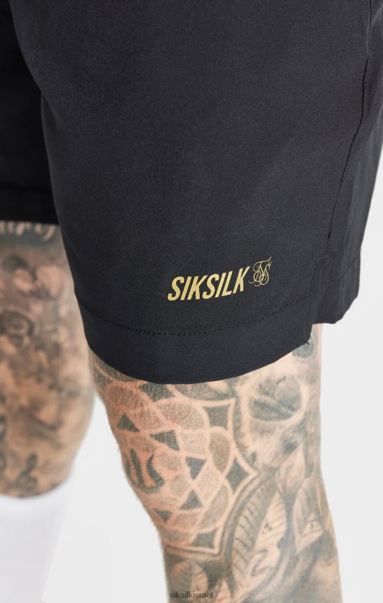 SikSilk לבוש 008V2F590 קצר ספורט שחור גברים