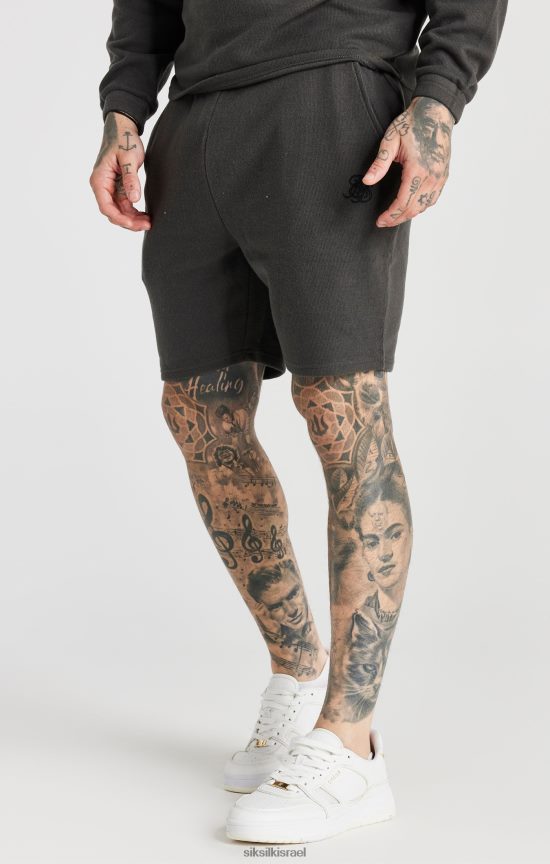 SikSilk לבוש 008V2F599 צלע אפורה קצרה רגועה גברים