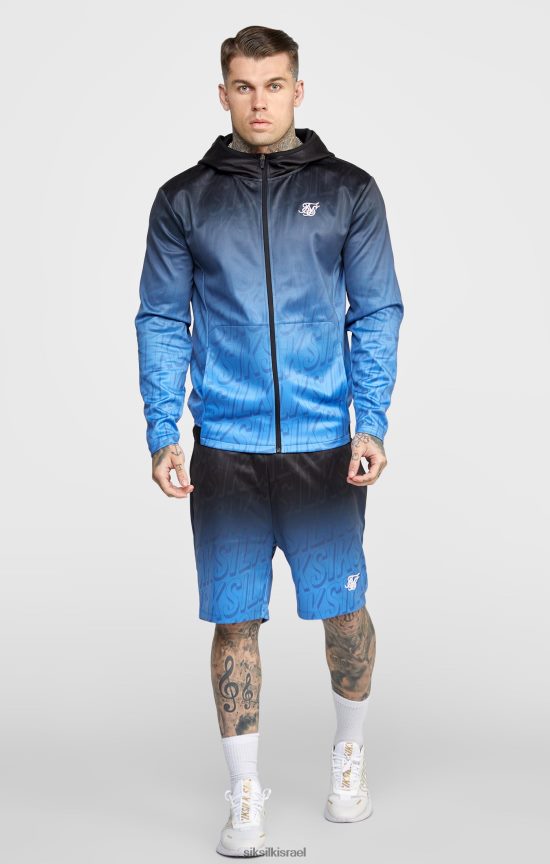 SikSilk לבוש 008V2F608 לוגו שחור דוהה קצר גברים