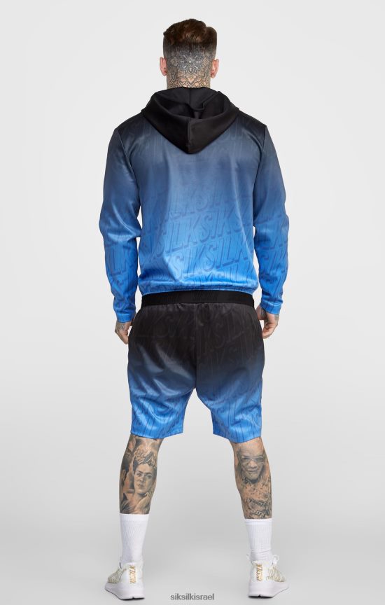 SikSilk לבוש 008V2F608 לוגו שחור דוהה קצר גברים
