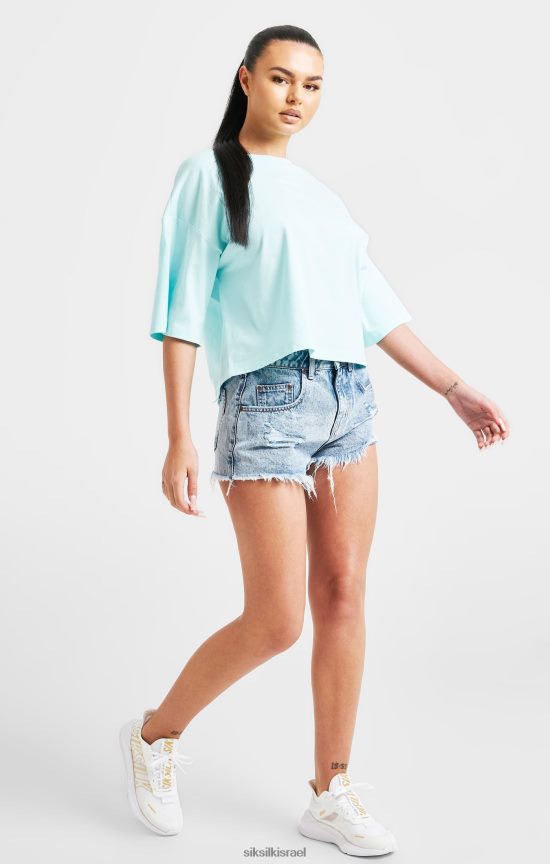 SikSilk לבוש 008V2F60 חולצת טריקו ממותגת אקווה נשים