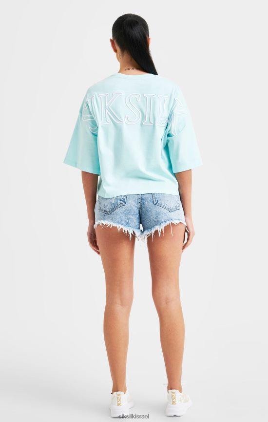 SikSilk לבוש 008V2F60 חולצת טריקו ממותגת אקווה נשים