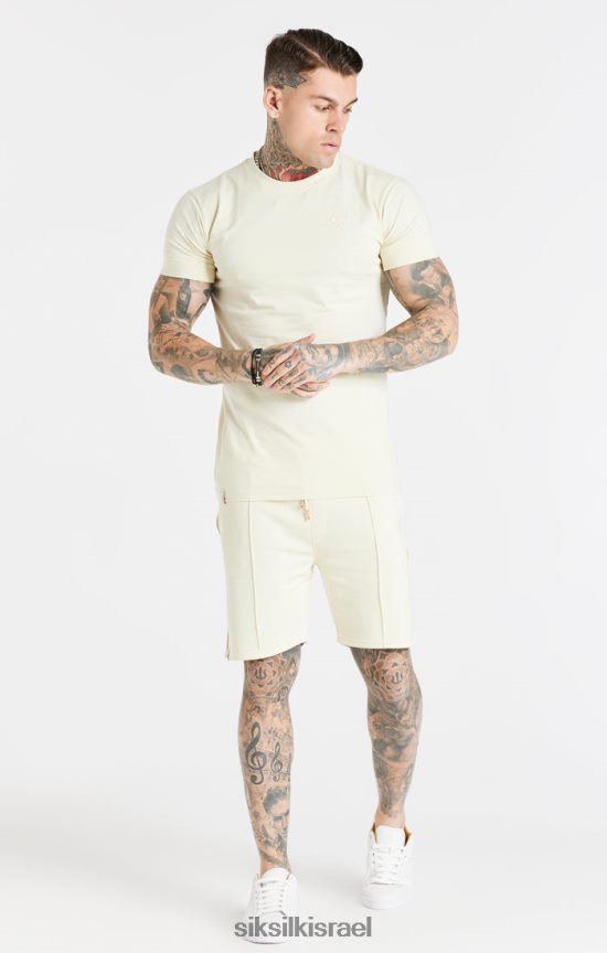 SikSilk לבוש 008V2F613 ecru חכם קצר גברים