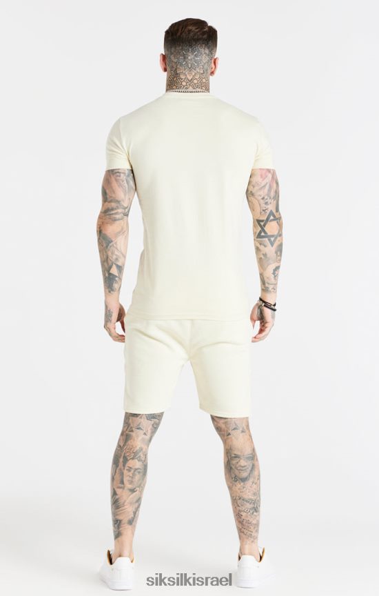 SikSilk לבוש 008V2F613 ecru חכם קצר גברים